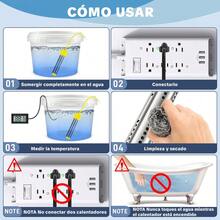 Calentador De Agua Reforzado, Inmersión, 2000w Amarillo