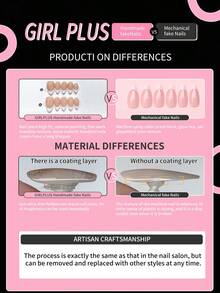 NAIO 10 Pieces Handmade Rectangle Press-On Nails With 3D Line Art, Color Nude And Gold Optional, With White Fashionable French Tip Nail Style With Cross And Gold Glitter Sequins Nail Gems Decoration Nail Supplies, They Are Perfect For Women And Girls' Daily Look, Also Great For Parties, Ceremonies And Other Occasions. The Included Tool Set Is A Great Gift For Women And Girls.