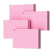 Pink Index Cards 3x5, 200 PCS 3x5 Index Cards Flashcards, Heavyweight Note Cards 3x5 Flash Cards Single-Sided 3x5 Study Card, Ruled 3 X 5 Index Cards Ruled Index Notecard For School Office Home,School Supplies,Back To School - Multicolor - View 15