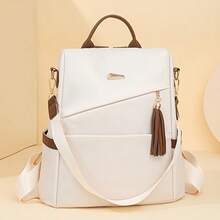 2025年新款时尚多功能防盗旅行背包，容量大，皮质柔软，适合女士和妈妈 - 彩色 - 查看 3