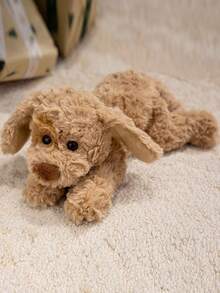 28厘米/11.02英寸可爱卡哇伊狗毛绒玩具柔软狗填充动物毛绒玩具装饰创意礼物儿童生日派对家居女孩房间装饰游戏收藏品 - 彩色 - 查看 3