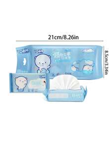 128pcs/64pcs/32pcs/16pcs/8pcs Portable Travel Cleaning Wipes, Used For Daily Household Cleaning And Carrying And Using During Travel (8 Wet Wipes/Pack) - Color - View 3