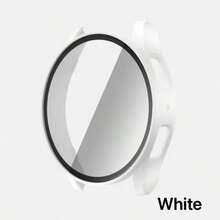 4-Color Combination Sports & Casual Series Protective Case Compatible With Samsung Galaxy Watch 4, Delicate Texture, Scratch-Resistant And Shockproof Hard PC Case + Integrated High-Definition Glass Screen Protector, Compatible With Samsung Galaxy Watch 4/5/6/7/8 40mm 44mm, Fashionable And Convenient Watch Protective Cover For Men And Women