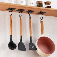 5-Piece Heavy-Duty Adhesive Wall Hooks (Stylish & Strong) | No Drilling, Easy Installation | Multi-Functional For Coats, Towels & Shower Caps | Hole-Free For Home, Office & Bathroom Accessories