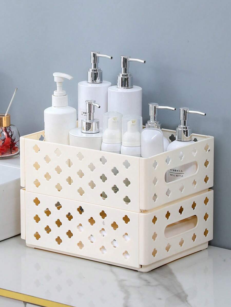 1 Stück multifunktionaler faltbarer Aufbewahrungskorb, Haushaltssortierbox für Snacks und Diverses, Abtropfkorb, faltbarer Outdoor-Campingkorb