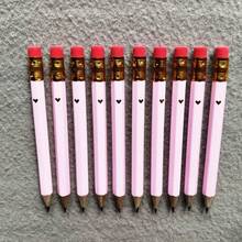 10/20/30pcs Pink Mini Pencil With Eraser, 4 Inch/10cm HB Hexagon Golf Pencil For School, Office, Gift, Wedding Back To School