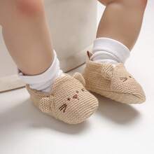 Newborn Infant Baby Shoes, Casual Boys Girls Printing Anti-Slip Flat Shoes For 0-18 Months - 棕色 - 查看 2