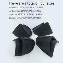 4 Pairs Thick Invisible Shoulder Pads With Hook And Loop, 4 Sizes Available, Breathable, No Sewing Needed, Suitable For Blouses, Sweaters, Dresses And More, Versatile Clothing Accessory