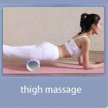 Set de 3 piezas Masajeador de piernas con 9 ruedas, rodillo para aliviar los músculos, desbloquear meridianos, amasar y relajar, equipo de fitness, columna de yoga de espuma, rodillo de fitness, rodillo de yoga, equipo de masaje, rodillo de masaje de fitness, eje hueco de EVA, eje de espuma de fitness, equipo de adelgazamiento de piernas de yoga, equipo de pérdida de peso