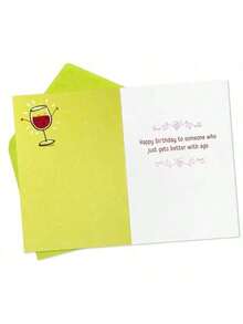 Shoebox Funny Birthday Card For Her Wine And Grapes