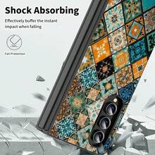 Floral, Animal And Galaxy Print Pattern Foldable Phone Case Compatible With Sam Galaxy Z Flip 3 4 5 6 7 Folding Case Design For Moto Razr 40 50 60 Ultra Cute Phone Case For Girl And Women - 藝術曼陀羅 - 查看 5