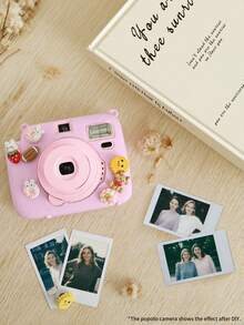 Popoto Instant Camera, Compatible With Mini Instant Film, Includes 10 Sheets Of Film, 5 Shooting Modes For Various Scenes, Center-Axis Viewfinder, Compact And Stylish, Instant Photo Printing (Batteries Not Included) - Camera + Film + Silicone Protective Case - View 8