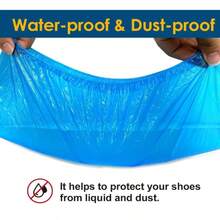 100-Pair Pack Disposable Shoe Covers - Non-Slip High Quality Booties, One-Time Use Foot Protectors For Hospitals, Labs, Cleaning, Home - Fits US Men'S 11 & Women'S 13 (Men'S/Women'S Shoe Sizes) - Hygienic Shoe Covers For Indoor/Outdoor Use, Hospital Footwear, Snug Fit Design, Durable Protection, Protective Footwear, Lab Technicians, Indoor Footwear, Lightweight Footwear, Breathable Material, Footwear Protection, Healthcare Workers