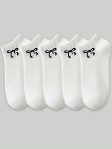 20/10/5/1 双女士短袜、隐形袜、白袜子、黑袜子、灰袜子、女袜、可爱袜子、女童袜子、黑色袜子、卡通细节、导轨透气孔设计、吸湿排汗、柔软顺滑，适合各种节日、运动、休闲、商务等日常穿着，一年四季均可穿着，颜色组合随机。 - 黑與白 - 查看 3