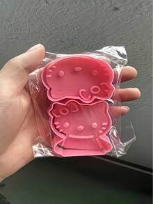 Sanrio 2 件/1 套水果饼干模具 - 可爱猫形饼干印章工具，适合生日礼物和厨房乐趣，非常适合婚礼/毕业典礼/母亲节派对、家庭烘焙 DIY 压制工具、水果和蔬菜塑形器、圣诞礼物，适合节日派对家庭厨房餐厅使用