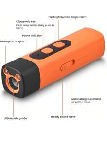 单头超声波驱狗器，新型智能超声波犬类驱避装置，利用超声波干扰技术有效驱赶犬只，防止犬只伏击和暴力攻击。单头超声波发射器，带照明功能和电源指示灯。 - 彩色 - 查看 3
