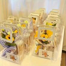 10/5/1 pieza - Bolsa de regalo de PVC transparente y grueso, caja de caramelos de boda, bolsa de regalo, bolsa de almuerzo, bolsa de regalo de Navidad.