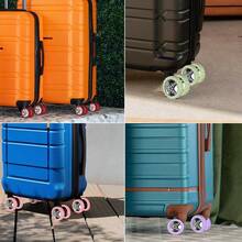 48/24/16/8件套行李箱轮套,行李箱保护套,适用于8轮旋转行李箱,耐磨防噪音行李箱套,旅行配件 - 彩色 - 查看 7