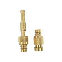 High Pressure Car Wash Gun Brass Adjustable Twist Nozzle + Rotating Nozzle Quick Connector Garden Hose Compatible Car Cleaning / Outdoor Gardening Tool - Multicolor - View 12