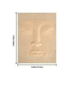 1 件硅胶纹身皮、面部眉妆模具、3D 永久化妆练习皮、初学者硅胶纹身练习皮