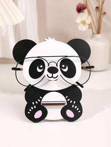 1pc Wooden Eyeglasses Display Stand, Cute Animal Shaped Tabletop Sunglasses Holder, Easy To Install, Home Decor Accessory, Suitable For Living Room, Bedroom, Office, Classroom, Ideal Gift For Students And Friends