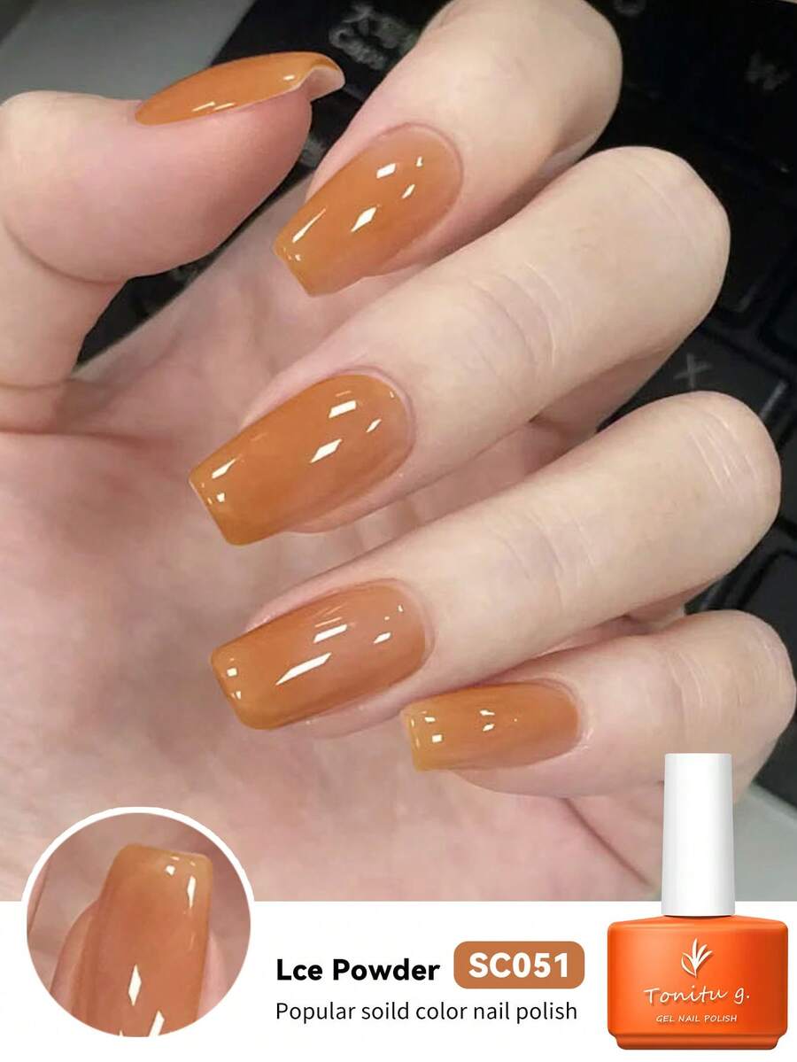 Tonitu g. Tonitu G 7ml Gelee Gel Nagellack - Nude Pink Rose Lila Rot Grau Burgund Braun, Abweichbar, UV/LED Aushärtung, transluzentes mintgrünes milchiges Semi-Permanentes Gel Nagellack für Maniküre Zuhause Salon & Nagelkunst, Geschenk für Frauen Nägel - Verschiedenfarbig - Übersicht 1