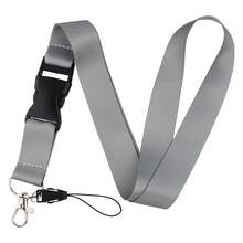 1pc Customized Text Work ID Lanyard, Personalized ID Badge Lanyard With Detachable Clasp, Customizable Neck Strap Keychain, Suitable For ID Card, Phone, Keys, New Year Charm,Hair Accesoriesfor Women - Multicolor - View 16