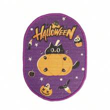 Halloween & Christmas Nightmare Decorations, Halloween & Christmas Hanging Decorations, Nightmare Theme Tree Home Indoor Party Decor, Ghost, Pumpkin, Bat, Evil Pumpkin Head, Holiday Themed Atmosphere, Sisal Cat Scratch Pad (Suitable For Walls, Sofas And Carpets), Durable Anti-Shedding Cat Scratch Surface With Hook And Loop Hooks, Indoor Cat Scratching Pad Wall Scratcher