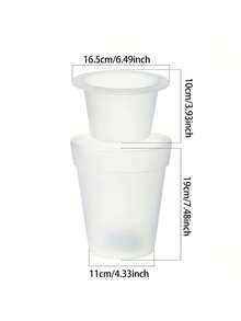 1pcs 4LED Solar Plant Lights, Plastic White LED Flower Pot Lights, Can Be Placed In Outdoor Indoor Places, Such As Dining Tables, Bedrooms, Living Rooms, Offices, Tables, Windows, Balconies, Courtyards, Gardens, Fences, Paths And Other Indoor And Outdoor Occasions. - 白光 - 查看 11