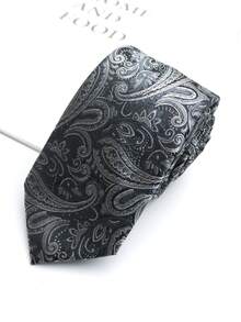 1pc Paisley Pattern Handmade Unisex Necktie, Suitable For Casual, Business, Party, Wedding - Multicolor - View 7