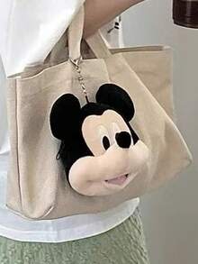 1 Stück   Maus Kopf Mini Rucksack Münzbeutel, Anime Figuren & Puppen Schlüsselanhänger mit verstellbarem Riemen und Reißverschluss, süßes Party Gastgeschenk, Geburtstagsgeschenkidee für Mädchen und Kinder, Cartoon Charakter Sammlerstück Accessoire