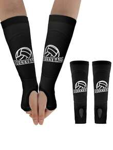 2件装排球护腕、健身配件和女士压缩紧身裤