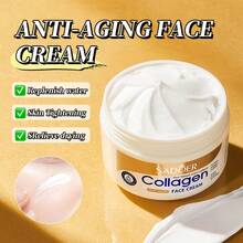 100g Collagen Anti-Wrinkle Cream, Moisturizing, Brightening, Nourishing, Firming Night Cream, Facial Moisturizer, Improves Skin Elasticity, Revitalizes Skin, Suitable For All Skin Types - Multicolor - View 12