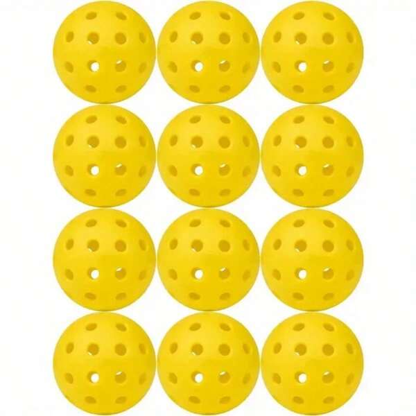6 piezas Juego de pickleball para exteriores, 40 agujeros pickleball para exteriores con excelente durabilidad, rebote y visibilidad
