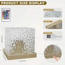 [Northern Lights Projector] 16-Color Northern Lights Wave Projector, USB-Powered Rotating Flame Effect With Remote Control, Underwater & Room Ambiance Lighting For Bedroom, Office, Bar, Or Restaurant – Perfect Gift Idea, Night Light Projector