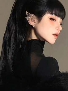 两件套蝴蝶仙子耳环，适合日常聚会和节日派对。万圣节、音乐节、姐妹茶会或角色扮演活动均可佩戴。非常适合女孩和女士佩戴。 - 彩色 - 查看 2