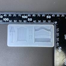 树脂浇注模具、硅胶模具配件、树脂液体模具、树脂钥匙扣硅胶模具、树脂模具 - 白色 - 查看 3