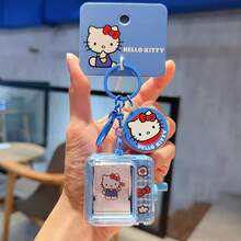 Sanrio Series Keychain - Hello Kitty Heart Emitting Animation Machine, Bag Charm, Key Ring Doll, Small Gift, Stress-Relief Handheld Toy, Compact & Lightweight, Translatable, Cute & Adorable Hello Kitty