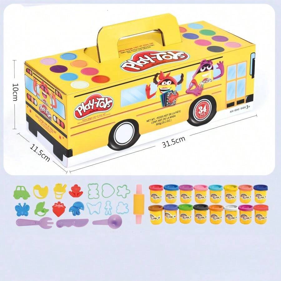 24/12 Colors Air Dry Modeling Clay, Children Sculpting Clay, Non-Stick Ultra-Light DIY Soft Magic Clay With Sculpting Tools And Game Cards, Children Art And Craft Gift, Gift Box And Refill