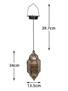 OTDECOR Solar Path Lights - Moroccan Style Outdoor Hanging Lights, IPX4 Waterproof & Dustproof, Semi-Recessed Pathway Lights, Outdoor Statue Lights With Button Control, Solar Nickel Battery, Brightness Under 100 Lumens, Includes Light Source - Single Pack - Multicolor - View 10