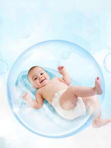 1 件婴儿浴盆架，新生儿坐躺支撑沐浴座椅，防滑加厚浴网，彩色婴儿浴垫 - 彩色 - 查看 9