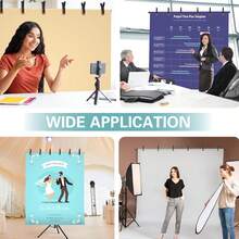 Suporte Portátil para Bottom de Foto em Formato T de 6,5*7 pés - Suporte Ajustável para Bottom Verde para Sessões Fotográficas, Aniversários, Casamentos, Festas