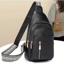Leather Luxury Handbags Ladies Bag Designer Shoulder Crossbody Bags For Women 2024 New Bolsa Feminina - 黑色 - 查看 4