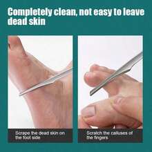 2/3pcs Stainless Steel Foot File Tool, Professional Foot Scraper Dead Skin Remover, Foot Care Tool For Men And Women