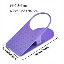 1pc Creative Large Desktop Cup Holder, Plastic Clip-On Office Side Table Mug Stand