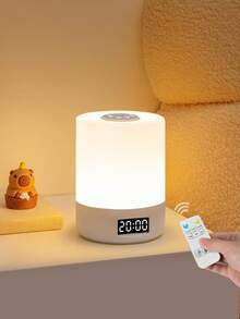 1pc LED Rechargeable Touch Tap Light, Bedside Lamp For Night Feeding, 3 Color Temperatures, Dimmable, Suitable For Bedroom, Dorm - White - View 7