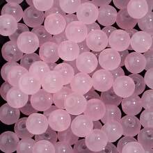 50 piezas de cuentas de vidrio de unicolor clásico de 6 mm para joyería hecha a mano DIY, adecuadas para pulseras, collares y uso diario - Cuentas de color sólido de 6 mm - Ver 24