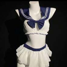 Hollow Crotch Student Uniforms Passionate Role-Playing Suit Uniforms - 彩色 - 查看 6