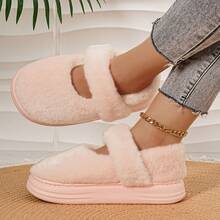 2025 Pantuflas cerradas con puntera térmica, suela gruesa y cálida, adecuadas para uso interior y exterior, diseño 2025 nuevo, forro térmico, versátil para mujeres