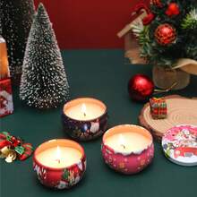 Regalo de Navidad, Juegos de velas perfumadas para familia, amigos, mujeres, madre, novia y esposa, velas de tarro de cera de soja de aromaterapia, velas de aromaterapia sin humo, Año Nuevo, cumpleaños, decoración del hogar, decoración de la habitación